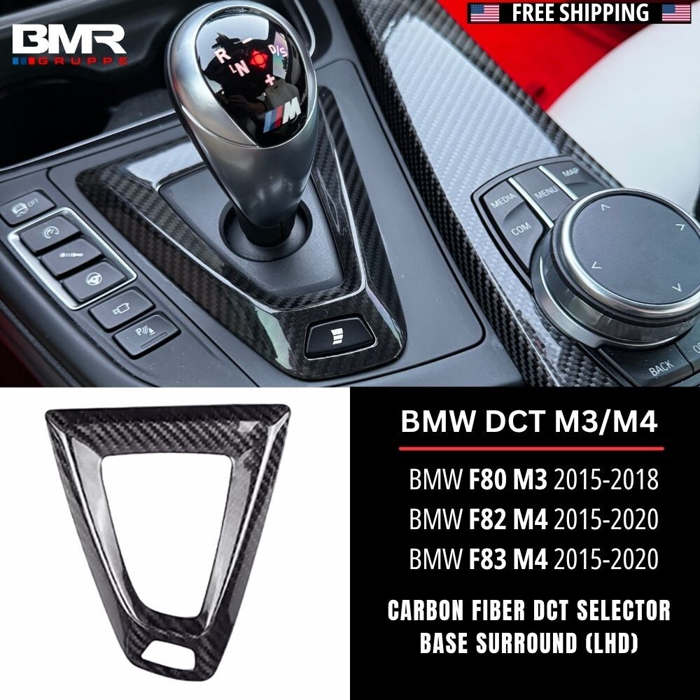 Carbon Fiber Shift Console Trim Panel for BMW F80 M3 F82 F83 M4 M