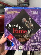 Quest For Fame IBM PC Aerosmith Electronic Virtual Music Entertainment 1995 
