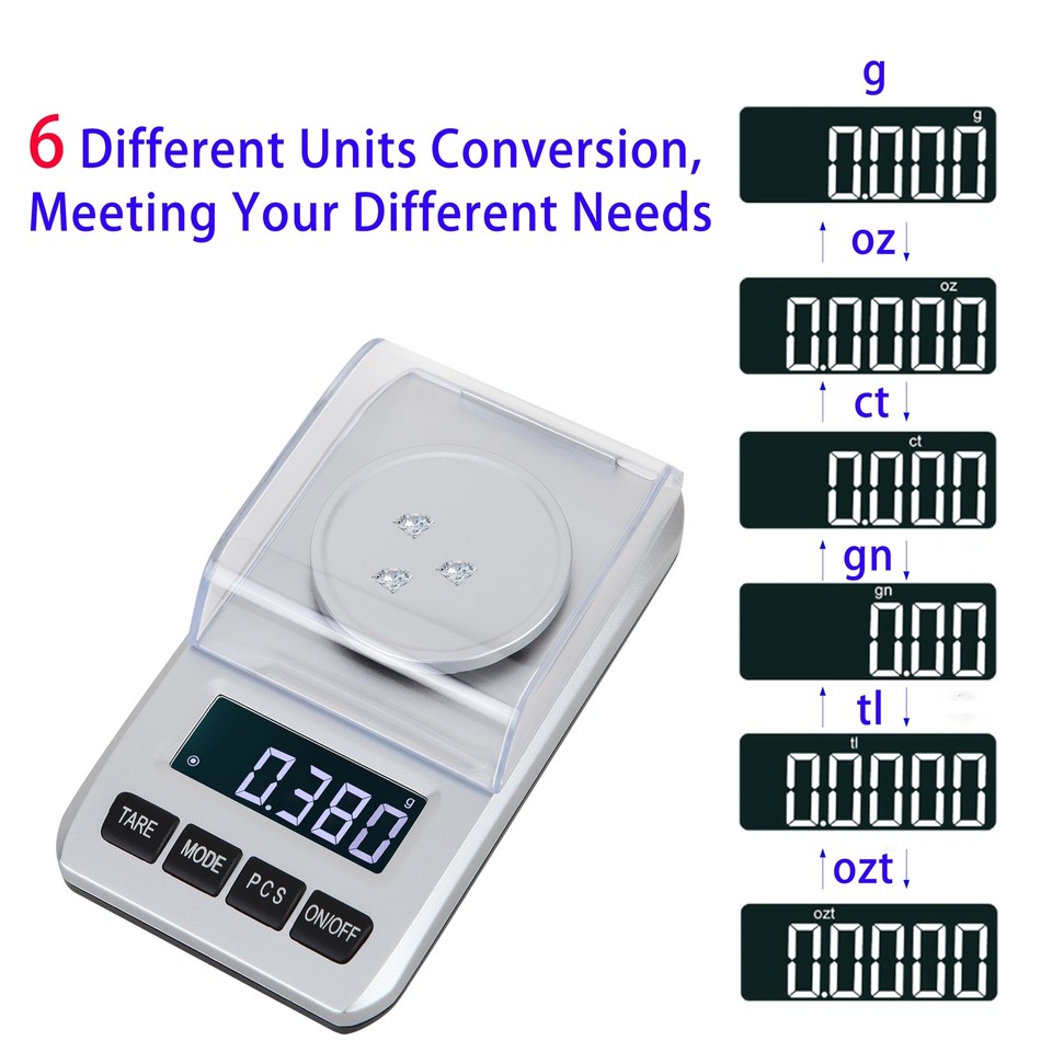 High Precision Jewelry Scale 90g/0.001g Digital Scale, Pocket Scale