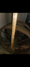 4 Antique Vintage Steel Iron Wagon Cart Wheel - Yard Art - Estate Sale