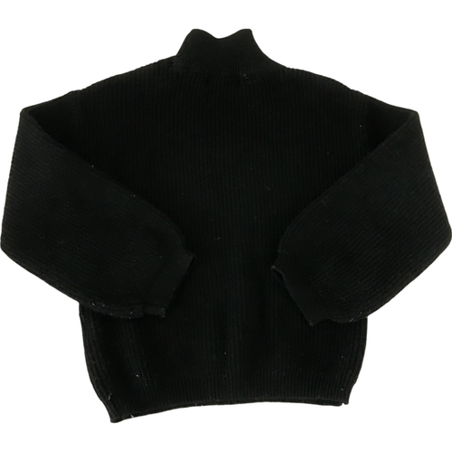 Primark Cares Girls Size 5-6 Yrs Turtleneck Sweater Balloon Sleeve Black - Picture 2 of 6