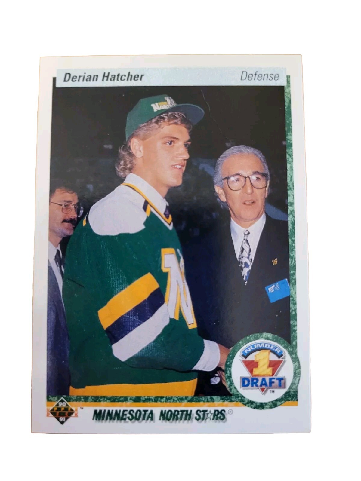 1991 Upper Deck #359 Derian Hatcher Minnesota North Stars NHL Hockey Card (D