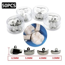 Dental Sectional Contoured System Matrix Bands M4 Metal Matrices Refill 50pcs