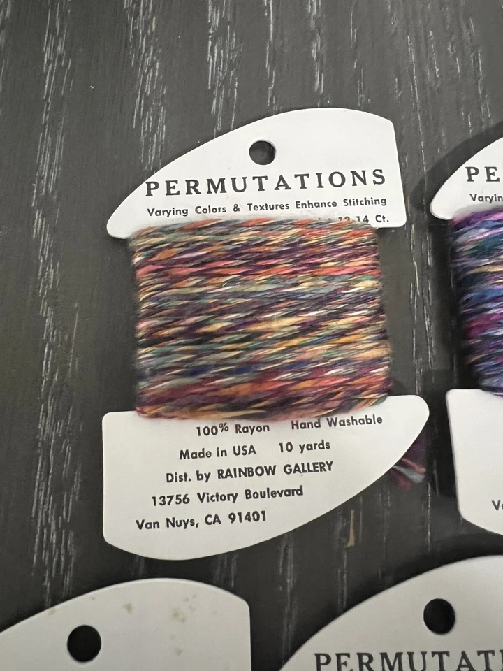 Rainbow Gallery Thread Permutations 100% Rayon - Lot of 10 All Different - Image 3 of 4