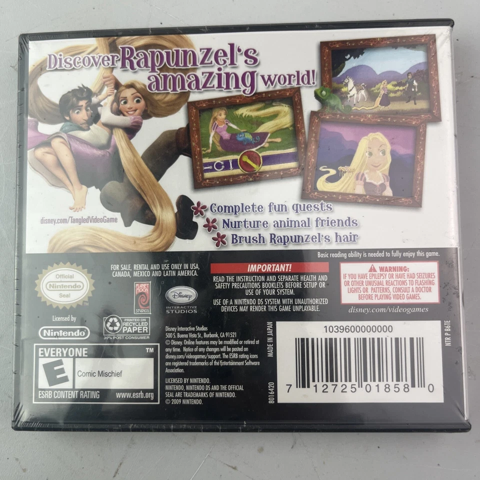 Disney Tangled Nintendo DS 2010 Brand New Sealed - Image 2 of 3