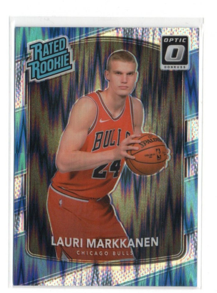 2017-18 Panini Donruss Optic CHICAGO Rookie Shock Lauri Markkanen #159 Rookie RC
