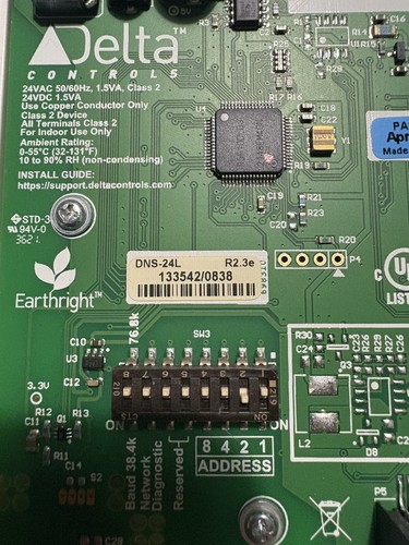 Delta Control DNS-24L INT Thermostat Network Sensor 24VDC 1.5VA - Picture 6 of 10