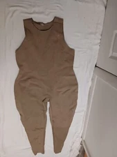 SKIMS Sport Swim Full Length Bodysuit 4X Womens Brown Desert SW-BSF-0070 G49-60