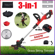 Cordless Weed Eater Electric Lawn Mower Lawn Edger Grass String Trimmer Tool