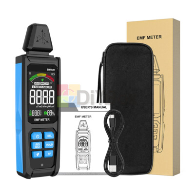 Radiation Detector Electromagnetic Field Meter EMF Meter Radiation Temp Detector
