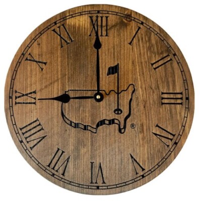 New Masters Golf Tournament Wooden Wall Clock, Augusta National PGA Ryders  Cup