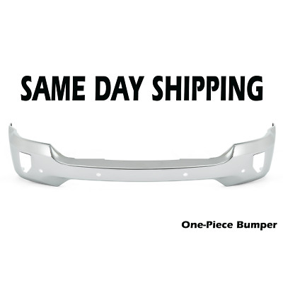 NEW Chrome Front Bumper For 2016-2018 Silverado 1500 With Sensor Holes