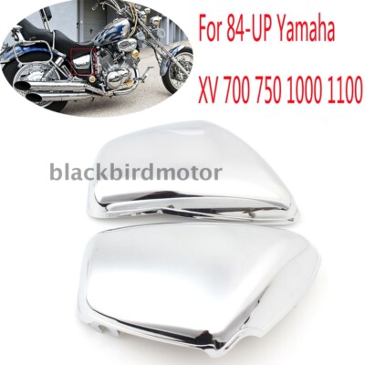 2 pcs  Seite Panel Abdeckung Chrom Für 84-UP Yamaha XV 700 750 1000 1100 Virago