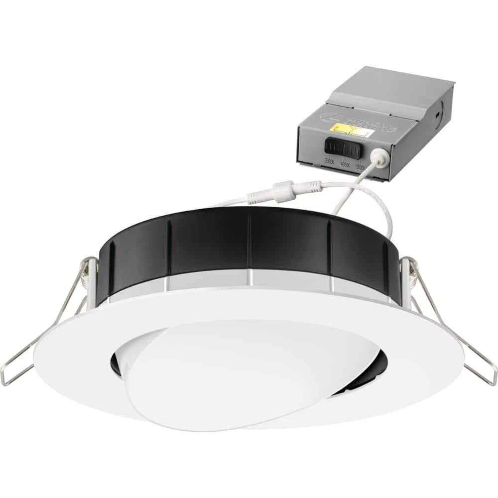 Lithonia Lighting 4 in. Selectable Color Temperature Matte White