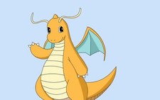 Pokemon dragonite pokmon wings anime simple Pad Gaming Mat Desk