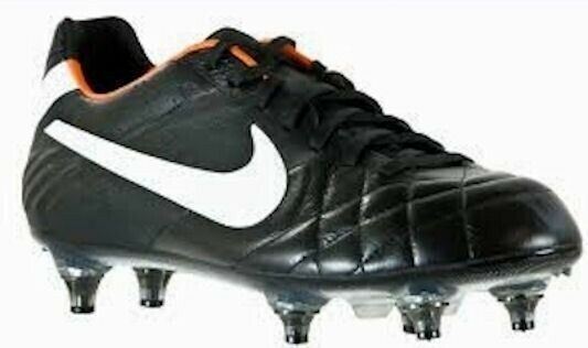 NIKE Tiempo Legend IV SG Black White Soccer Cleats Boots NEW