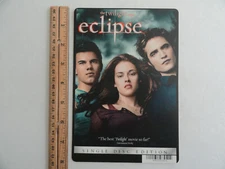 THE TWILIGHT SAGA: ECLIPSE -  BLOCKBUSTER VIDEO BACKER CARD 5"X8" - NO MOVIE