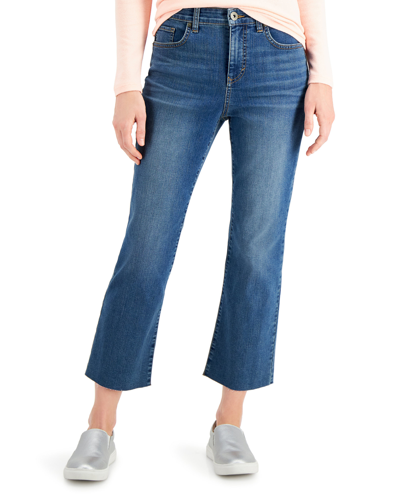 Style & Co Women's Petite KickCrop Jeans (4 Petite, Fearless Wash