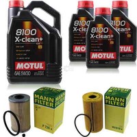 MANN-FILTER Inspektionspaket 8L Motul 8100 X-Clean+ 5W-30 FüR Opel Vivaro
