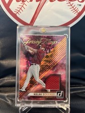 NOLAN SCHANUEL 2024 DONRUSS JERSEY KINGS RC RED PATCH