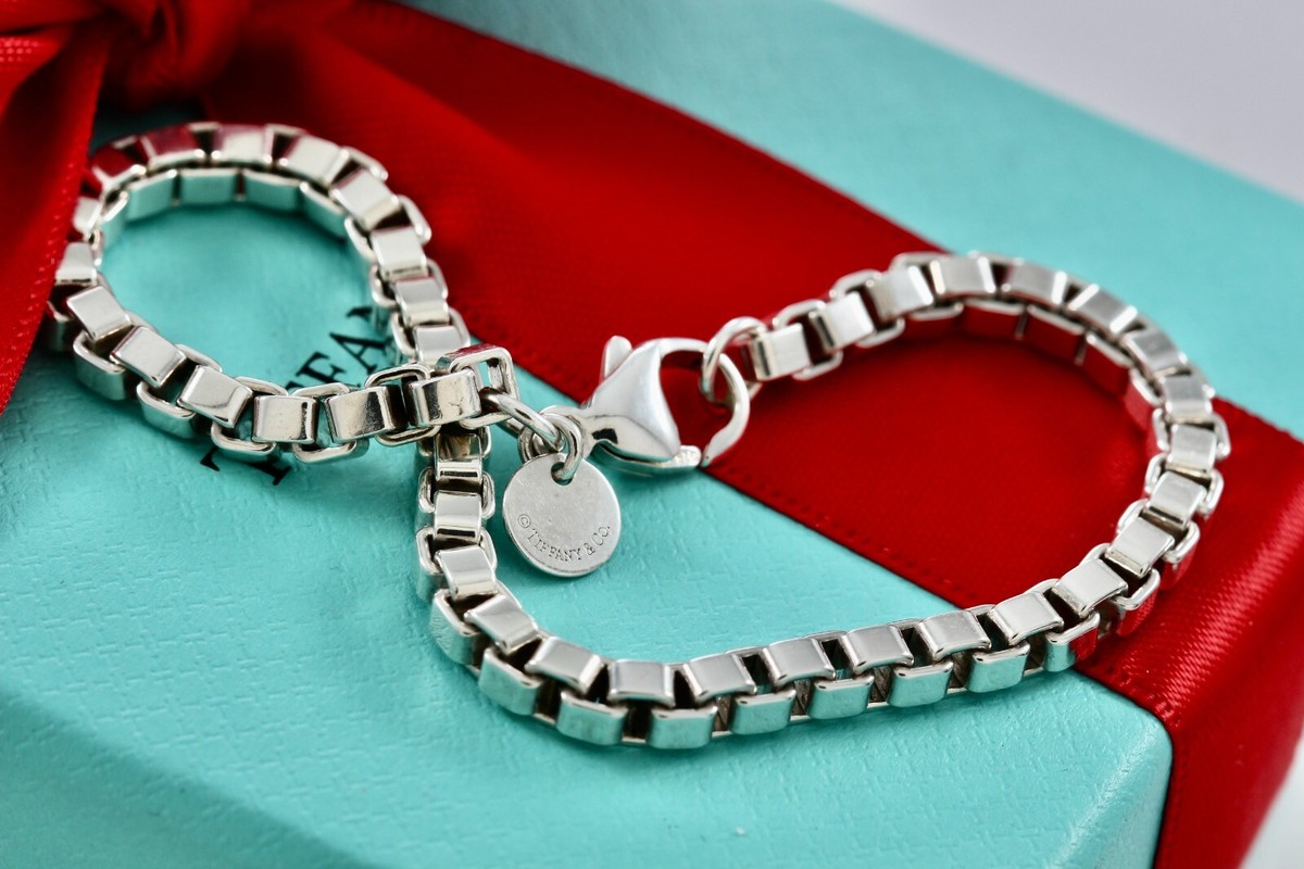 Tiffany & Co. Sterling Silver Venetian Link Bracelet | eBay