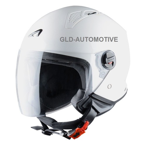 CASCO MOTO JET in ABS Demi MINIJET XS/S/M/L/XL BIANCO ASTONE Smontabile  Lavabile | eBay