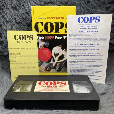 #ad COPS Too Hot for TV Vol. 1 VHS Tape 1995 Barbour Langley Productions Crime Show $12.74
