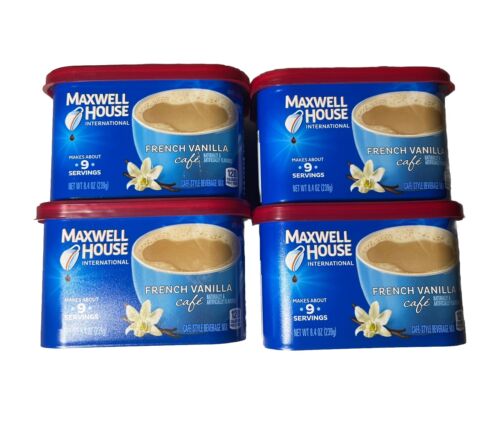 Maxwell House International French Vanilla Latte Cafe 8.4oz(Pack of 4) 5/1/2025