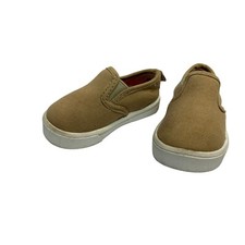 Garanimals Infant Baby size 3 Canvas Slip On Shoes Sneakers Tan Beige Boat