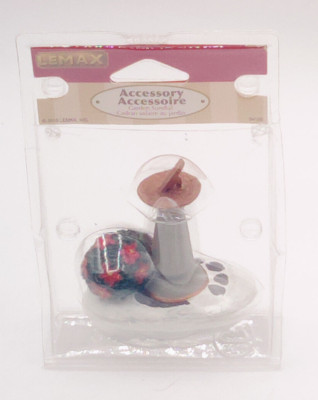 Lemax Sundial Poinsettia Accessory Christmas Village 2010 Opened