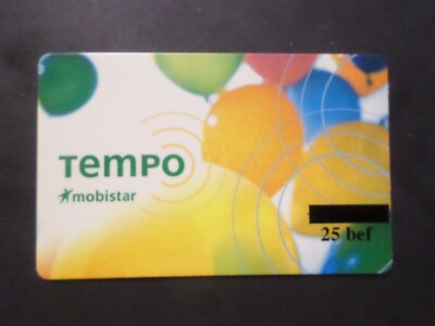 TELEKARTE BELGIEN, MOBISTAR TEMPO, 25 Bef LOT B