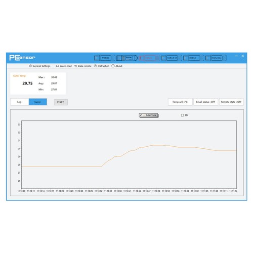 USB-Temperatursensor-Datenlogger Kurvenanzeige Protokollfunktion - Afbeelding 11 van 22