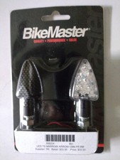 Bike Master Motorcycle Carbon Fiber Rear Narrow Arrow Led Turn Signals Nos
