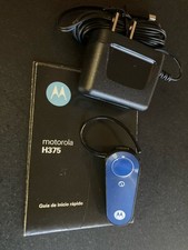 VTG Motorola Universal Bluetooth Headset H375 Blue Hands Free incl Power Adapter