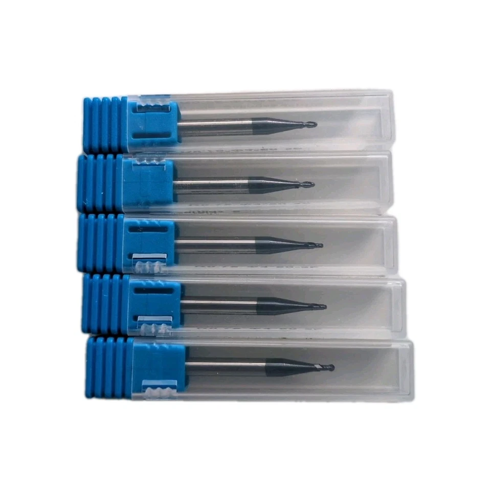 2 штуки НОВЫЙ ВЫРЕЗ ДИАМЕТР 6 ММ ЛОК 50 ММ 2 ФЛЕЙТЫ шариковый нос твердосплавный концевой фрезер - Изображение 3 из 3