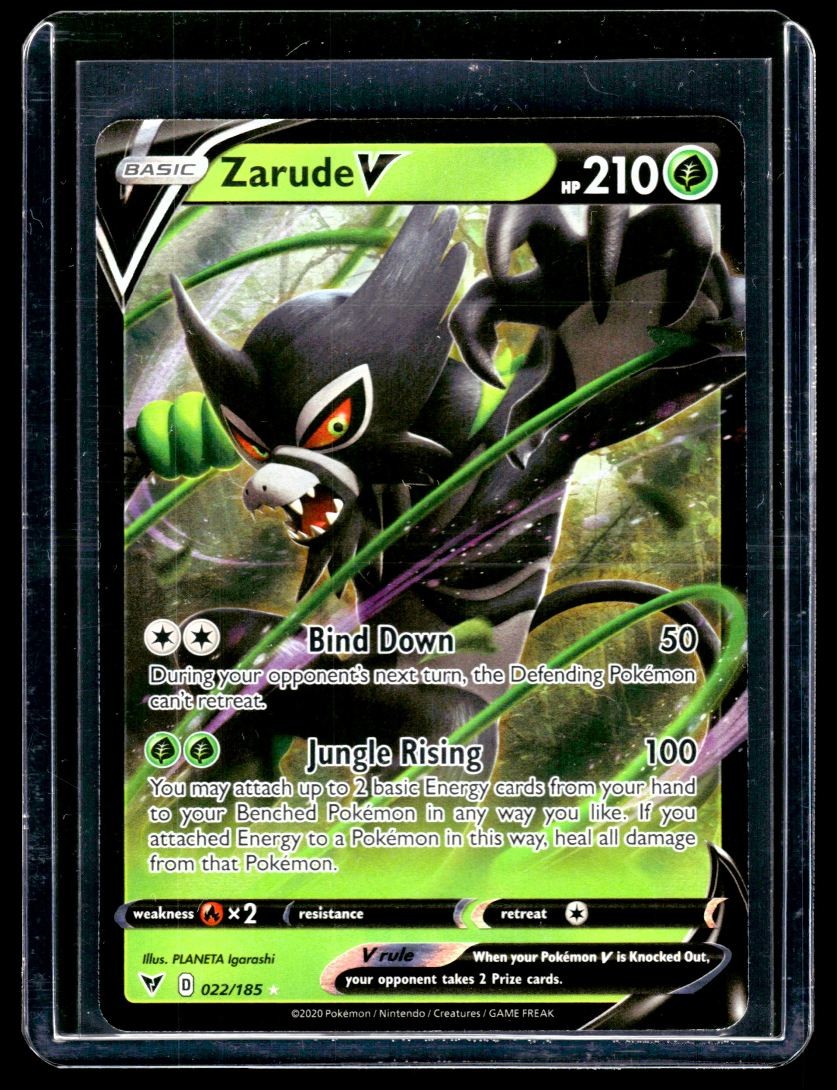 2020 TCG Pokémon #22 Zarude V 022/185 Holo Sword & Shield Vivid Voltage 