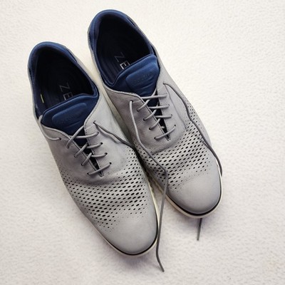 Cole Haan Shoes Mens Size 13 US Gray Leather Zero Grand Perforated Oxford Casual