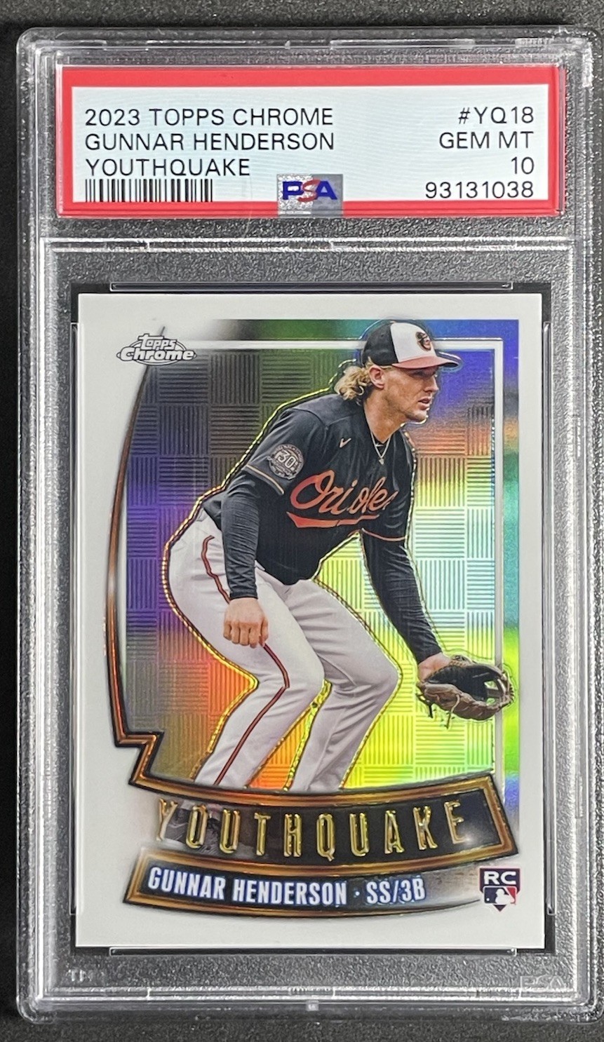 2023 Topps Chrome GUNNAR HENDERSON RC Youthquake PSA 10