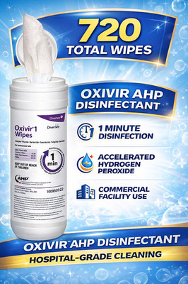 Oxivir Disinfectant Wipes AHP 720 Total Wipes 12/Case Hospital Cleaner 100850922
