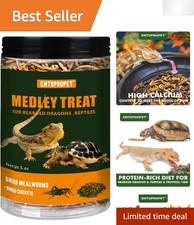 Dried Mealworms and Dried Crickets - Higher in Calcium and Richer in Protein-...