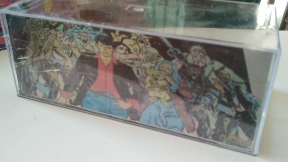 VW beetle bug Dylan dog 1/43 diorama base comm. TV - Immagine 3 di 3