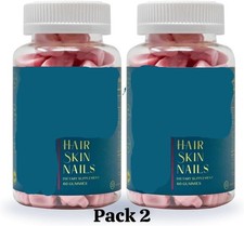 For WEEM 2Pack Hair Skin and Nails Gummies Supports Healthy Hair 60ct