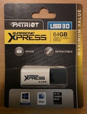 NEW GENUINE Patriot SuperSonic Xpress USB 3.0 64GB Flash Drive FDD PSF64GXPUSB