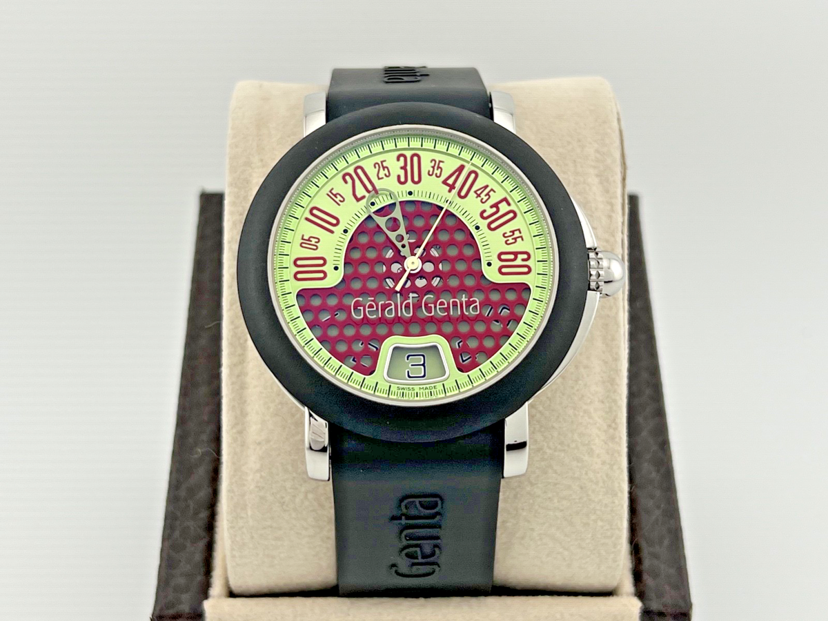 Gerald Genta Retro Sport RSP.X.10 41mm Green Jump Hour Stainless