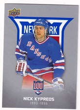 2025-26 Upper Deck NY Rangers Centennial True to the Blue #50 Nick Kypreos /1926
