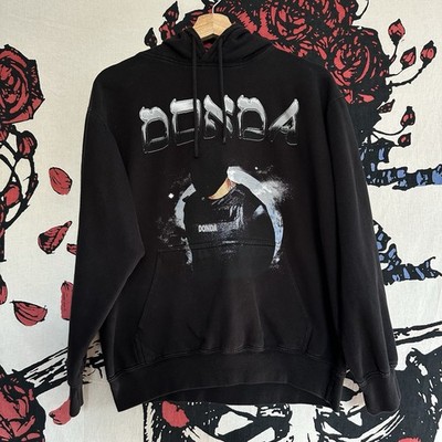 RARE Kanye West Yeezy Ye Donda Black Hoodie Sweatshirt Doves II Tour Hip Hop Rap