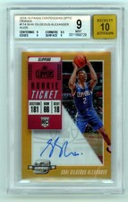 Shai Gilgeous-Alexander 2018-19 Contenders Optic Orange Auto RC #/25 BGS 9 10