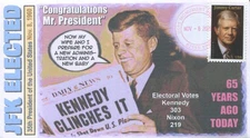 Computer Designed “JFK” Elected President 65th Event Cover