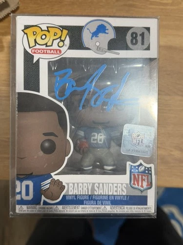 Barry Sanders Signed Detroit Lions NFL Funko Pop #81