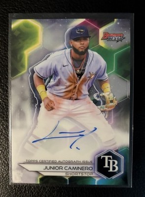 2023 Bowman's Best - Best of 2023 Autographs Junior Caminero #B23-JCO (AU, RC)